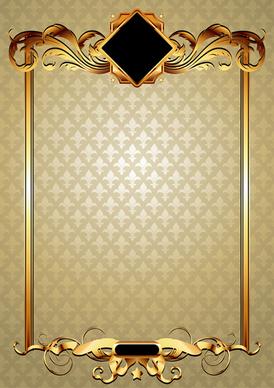 gold elements vector backgrounds