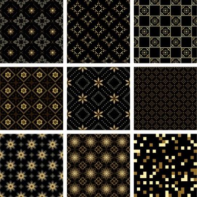 gold pattern background vector