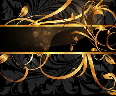 gold pattern vector 3