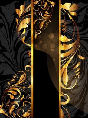 gold pattern vector 4
