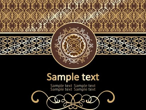 gold pattern vector