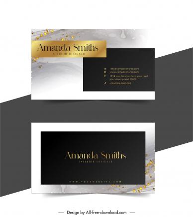 gold shop business card template contrast luxury elegance