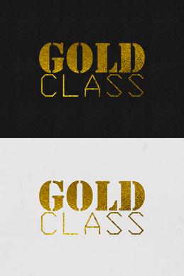 gold text effect
