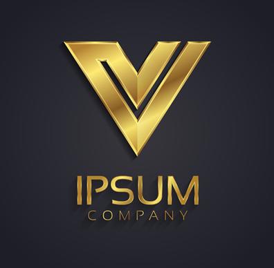 golden company logos vectors