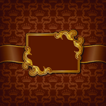 golden frame with luxury background
