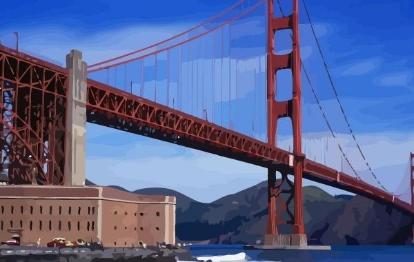 Golden Gate Bridge vector