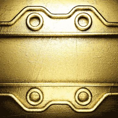 golden metallic vintage backgrounds design vector