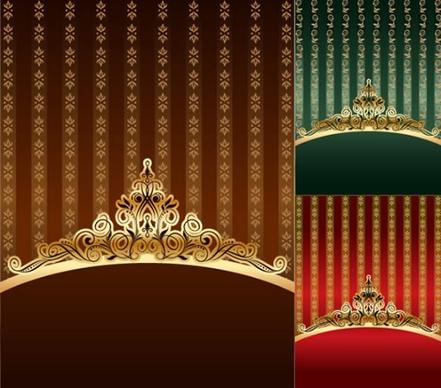 decorative background templates luxury elegant heraldic decor