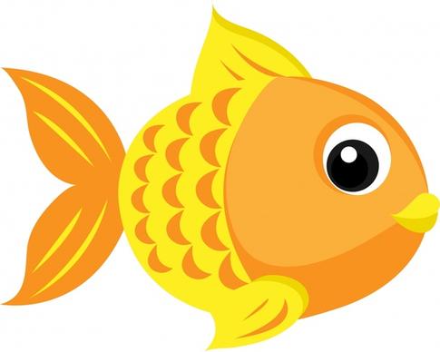 goldfish icon cute cartoon sketch