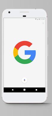 google pixel psd mockup