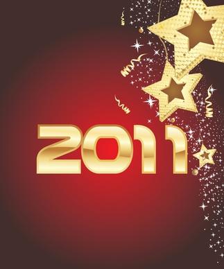 gorgeous 2011 background vector