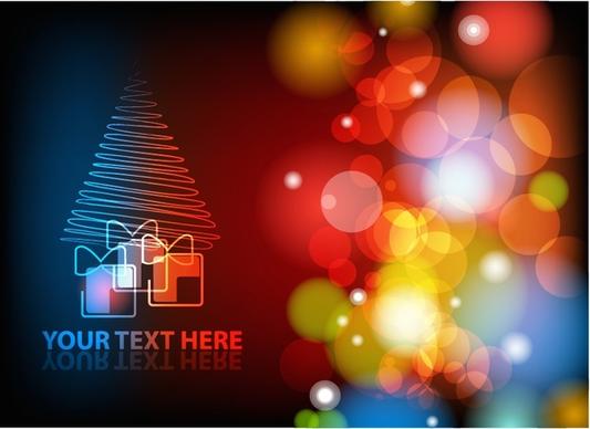 gorgeous christmas colorful background vector