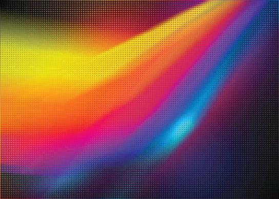 led light surface background modern colorful illusion decor