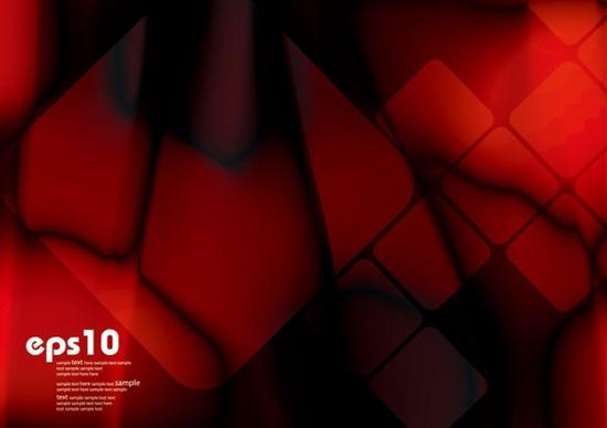 gorgeous dynamic red background box 05 vector