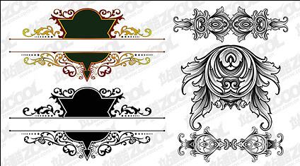 gorgeous European-style classical pattern vector
