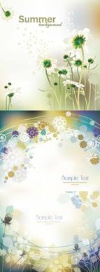 gorgeous flower background vector