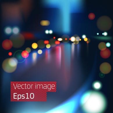 gorgeous night view of the 01 vector