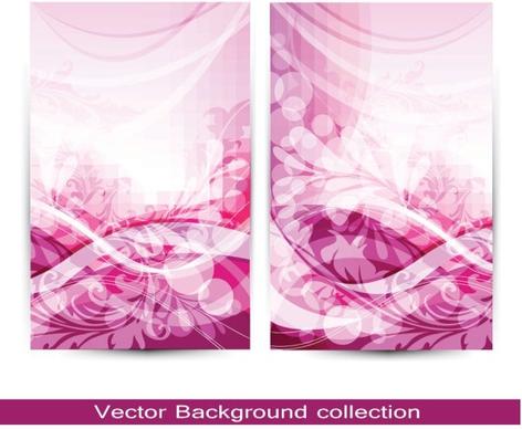 gorgeous pattern card 01 vector