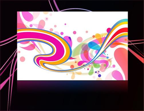 decorative background colorful abstract swirled design