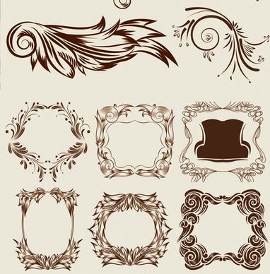 graceful classical pattern vector
