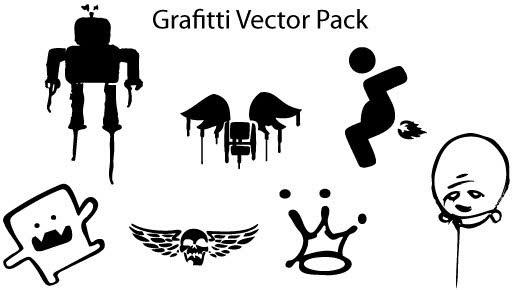 Graffiti free vector pack