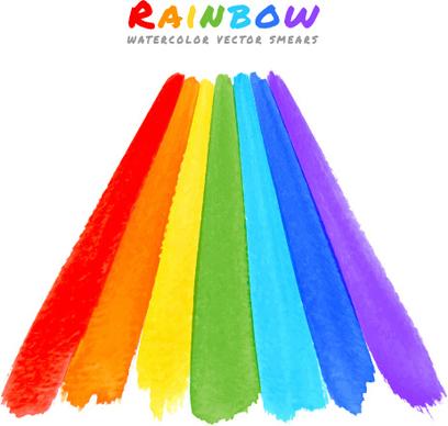 graffiti watercolor rainbow vector background