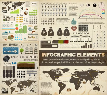 graphical chart design vector