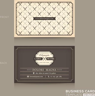 gray business card template vector