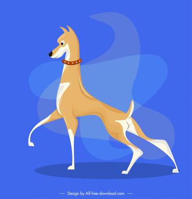 great dane species dog icon high legs sketch