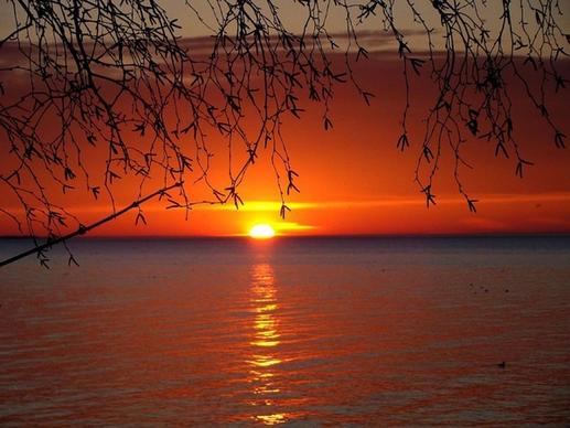great lakes sunset