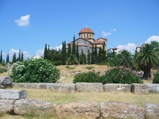 greece church garden