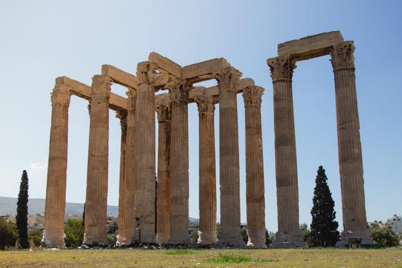 greece landscape ancient heritage architecture