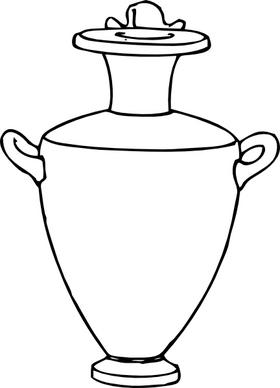 Greek Amphora Pottery clip art