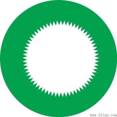 green background vector gear icon