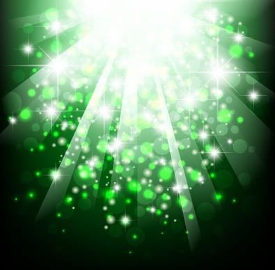 Green Bokeh Abstract Light Background Vector Illustration