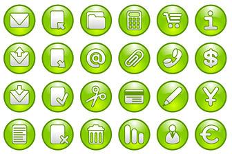 green circular icon