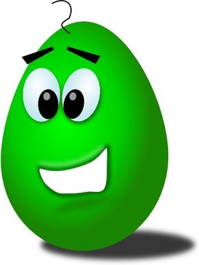 Green Comic Egg clip art