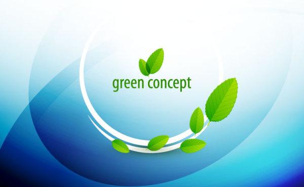 green concept eco elements backgorund vector