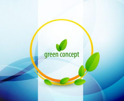 green concept eco elements backgorund vector
