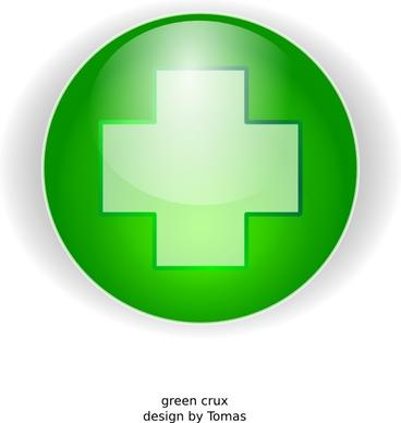 Green Cross clip art