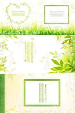 green decorative frame vector
