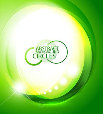 green eco elements background vector
