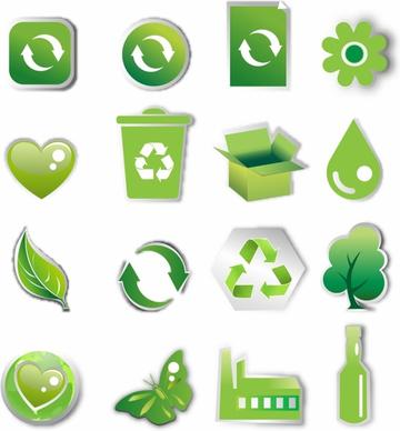 Green icon set