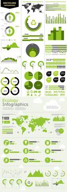 green information chart vector graphics
