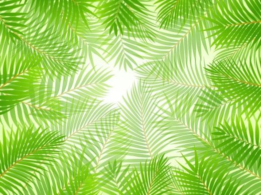 green leaves theme background 01 vector