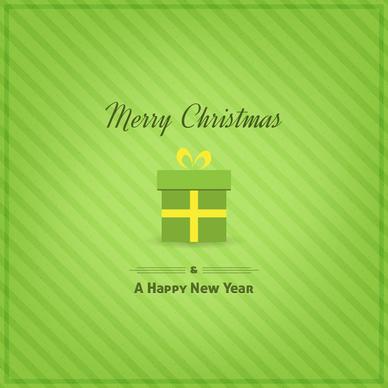 green merry christmas and happy new year