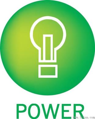 green power icon vector