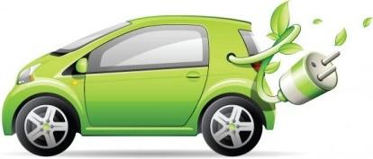 green small cars vector