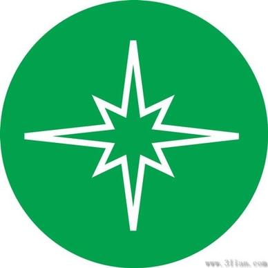 green star icon vector