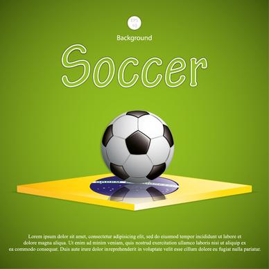 green style soccer background vector